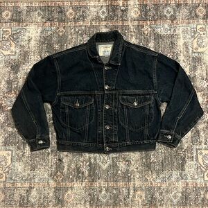Vintage Dark Blue Denim Jacket